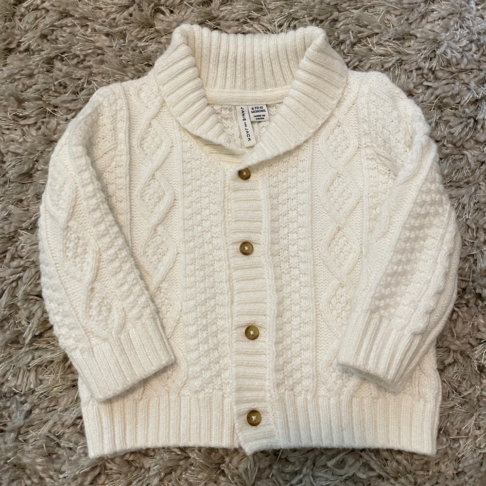 NWOT Janie and Jack sweater 6-12 months